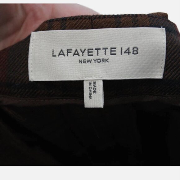 Lafayette 148 Academy plaid blazer and pants suit set trousers 14 - Picture 11 of 14